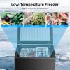 imageAntarctic Star Chest Freezer 100 Cubic Feet Compact Freezer with 3 Removable Baskets Free Standing Top Open Door Deep Freezer 7Level Adjustable Temperature WhiteBlack