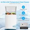 imageAntarctic Star Chest Freezer 100 Cubic Feet Compact Freezer with 3 Removable Baskets Free Standing Top Open Door Deep Freezer 7Level Adjustable Temperature WhiteWhite