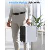 imageAntarctic Star Compact Mini Fridge Portable Small Refrigerator with ACDC Power 10 Liter 26 Gal Small Cosmetics Cooler for Beverage Food Skincare Bedroom Office and Car White
