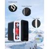imageAntarctic Star Compact Mini Fridge Portable Small Refrigerator with ACDC Power 10 Liter 26 Gal Small Cosmetics Cooler for Beverage Food Skincare Bedroom Office and Car Black