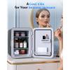 imageAntarctic Star Compact Mini Fridge Portable Small Refrigerator with ACDC Power 10 Liter 26 Gal Small Cosmetics Cooler for Beverage Food Skincare Bedroom Office and Car Black