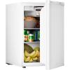 imageAntarctic Star Compact Refrigerator Mini Fridge with Freezer Single Reversible Door Dorm Fridge Wire Shelf Defrost Button for Bedroom Office kitchen 17 Cu Ft BlackWhite