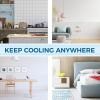 imageAntarctic Star Compact Refrigerator Mini Fridge with Freezer Single Reversible Door Dorm Fridge Wire Shelf Defrost Button for Bedroom Office kitchen 17 Cu Ft BlackWhite