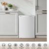 imageAntarctic Star Compact Refrigerator Mini Fridge with Freezer Single Reversible Door Dorm Fridge Wire Shelf Defrost Button for Bedroom Office kitchen 17 Cu Ft BlackWhite