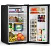 imageAntarctic Star Compact Refrigerator Mini Fridge with Freezer Single Reversible Door Dorm Fridge Wire Shelf Defrost Button for Bedroom Office kitchen 17 Cu Ft BlackSilver