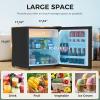 imageAntarctic Star Compact Refrigerator Mini Fridge with Freezer Single Reversible Door Dorm Fridge Wire Shelf Defrost Button for Bedroom Office kitchen 17 Cu Ft BlackBlack