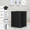 imageAntarctic Star Compact Refrigerator Mini Fridge with Freezer Single Reversible Door Dorm Fridge Wire Shelf Defrost Button for Bedroom Office kitchen 17 Cu Ft BlackBlack