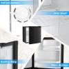 imageAntarctic Star Compact Refrigerator Mini Fridge with Freezer Single Reversible Door Dorm Fridge Wire Shelf Defrost Button for Bedroom Office kitchen 17 Cu Ft BlackBlack