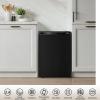 imageAntarctic Star Compact Refrigerator with Freezer 26 CuFt Mini Fridge with Adjustable ThermostatSingle DoorRemovable Glass Shelves for DormKitchenOfficeBLACK