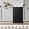 imageAntarctic Star Compact Refrigerator with Freezer 32 CuFt Mini Fridge with Adjustable ThermostatSingle DoorRemovable Glass Shelves for DormKitchenOfficeBLACK