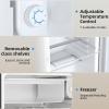 imageAntarctic Star Compact Refrigerator with Freezer 32 CuFt Mini Fridge with Adjustable ThermostatSingle DoorRemovable Glass Shelves for DormKitchenOfficeWHITE