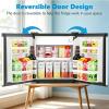 imageAntarctic Star Compact Refrigerator16 CuFt Single Door Small Fridge with FreezerWith Removable Glass Shelf and Adjustable Thermostatfor DormOfficeApartmentSILVER