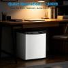 imageAntarctic Star Compact Refrigerator16 CuFt Single Door Small Fridge with FreezerWith Removable Glass Shelf and Adjustable Thermostatfor DormOfficeApartmentSILVER