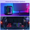 imageAntarctic Star Mini Compact Refrigerator with Gaming Light 4L Capacity6 Cans Portable Mini Fridge for BedroomCarOffice and Dorm Small Cooler for Cosmetics Beverage and Food WhiteMatte Black