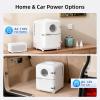 imageAntarctic Star Mini Compact Refrigerator with Gaming Light 4L Capacity6 Cans Portable Mini Fridge for BedroomCarOffice and Dorm Small Cooler for Cosmetics Beverage and Food WhiteWhite