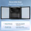 imageAntarctic Star Mini Fridge Cooler  70 Can Beverage Refrigerator Glass Door for Beer Soda or Wine Small Drink Dispenser Machine Removable for Home Office or Bar Chiller 16cuftSilver