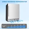 imageAntarctic Star Mini Fridge Cooler  70 Can Beverage Refrigerator Glass Door for Beer Soda or Wine Small Drink Dispenser Machine Removable for Home Office or Bar Chiller 16cuftSilver