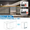 imageAntarctic Star Mini Fridge Cooler  70 Can Beverage Refrigerator Glass Door for Beer Soda or Wine Small Drink Dispenser Machine Removable for Home Office or Bar Chiller 16cuftSilver