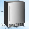 imageAntarctic Star Mini Fridge Cooler  70 Can Beverage Refrigerator Glass Door for Beer Soda or Wine Small Drink Dispenser Machine Removable for Home Office or Bar Chiller 16cuftSilver