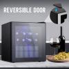 imageAntarctic Star Mini Fridge Cooler  70 Can Beverage Refrigerator Glass Door for Beer Soda or Wine Small Drink Dispenser Machine Removable for Home Office or Bar Chiller 16cuftBlack