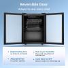 imageAntarctic Star Mini Fridge Cooler  70 Can Beverage Refrigerator Glass Door for Beer Soda or Wine Small Drink Dispenser Machine Removable for Home Office or Bar Chiller 16cuftSilver