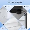 imageAntarctic Star Mini Fridge with Freezer Double Door Compact Refrigerator Adjustable Thermostat Small Fridge for Bedroom Office Dorm Apartment245 CuFtBlackSilver
