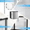 imageAntarctic Star Mini Fridge with Freezer Rated 16 cuft Small Upright Refrigerator with Removable Shelves 7 Adjustable Thermostat Low Noise for BedroomApartmentOfficeWhiteSilver