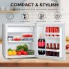 imageAntarctic Star Mini Fridge with Freezer Rated 16 cuft Small Upright Refrigerator with Removable Shelves 7 Adjustable Thermostat Low Noise for BedroomApartmentOfficeWhiteWhite