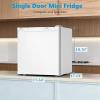 imageAntarctic Star Mini Fridge with Freezer Rated 16 cuft Small Upright Refrigerator with Removable Shelves 7 Adjustable Thermostat Low Noise for BedroomApartmentOfficeWhiteWhite