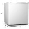 imageAntarctic Star Mini Fridge with Freezer Rated 16 cuft Small Upright Refrigerator with Removable Shelves 7 Adjustable Thermostat Low Noise for BedroomApartmentOfficeWhiteWhite