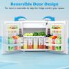 imageAntarctic Star Mini Fridge with Freezer Rated 16 cuft Small Upright Refrigerator with Removable Shelves 7 Adjustable Thermostat Low Noise for BedroomApartmentOfficeWhiteWhite