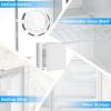 imageAntarctic Star Mini Fridge with Freezer Rated 16 cuft Small Upright Refrigerator with Removable Shelves 7 Adjustable Thermostat Low Noise for BedroomApartmentOfficeWhiteWhite