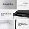imageAntarctic Star Upright Freezer 21 Cuft Compact Mini Freezer with Reversible Single Door Temperature Control Removable Shelves Small freezer Stainless Steel for Dorms Home Office WhiteSilver