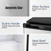 imageAntarctic Star Upright Freezer 21 Cuft Compact Mini Freezer with Reversible Single Door Temperature Control Removable Shelves Small freezer Stainless Steel for Dorms Home Office WhiteBlack