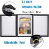 imageAntarctic Star Upright Freezer 21 Cuft Compact Mini Freezer with Reversible Single Door Temperature Control Removable Shelves Small freezer Stainless Steel for Dorms Home Office WhiteSilver