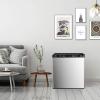 imageAntarctic Star Upright Freezer 21 Cuft Compact Mini Freezer with Reversible Single Door Temperature Control Removable Shelves Small freezer Stainless Steel for Dorms Home Office WhiteSilver