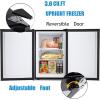 imageAntarctic Star Upright Freezer 21 Cuft Compact Mini Freezer with Reversible Single Door Temperature Control Removable Shelves Small freezer Stainless Steel for Dorms Home Office WhiteBlack