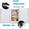 imageAntarctic Star Upright Freezer 21 Cuft Compact Mini Freezer with Reversible Single Door Temperature Control Removable Shelves Small freezer Stainless Steel for Dorms Home Office WhiteWhite