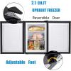 imageAntarctic Star Upright Freezer 21 Cuft Compact Mini Freezer with Reversible Single Door Temperature Control Removable Shelves Small freezer Stainless Steel for Dorms Home Office WhiteBlack
