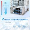 imageMini Fridge Car Accessories Cooler 55L Portable Car Fridge 12V Refrigerator with Large Capacity Cooling ZoneCooling Temp 1810  Heating Temp 3050 Mini Cooler with Freezer for Car RV Office55L