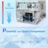 imageMini Fridge Car Accessories Cooler 55L Portable Car Fridge 12V Refrigerator with Large Capacity Cooling ZoneCooling Temp 1810  Heating Temp 3050 Mini Cooler with Freezer for Car RV Office35L