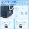 imageMini Fridge Car Accessories Cooler 55L Portable Car Fridge 12V Refrigerator with Large Capacity Cooling ZoneCooling Temp 1810  Heating Temp 3050 Mini Cooler with Freezer for Car RV Office55L