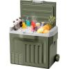 imageAntarctic Star 12 Volt Refrigerator 68QT64L Compressor Electric Cooler Car Fridge 468 Portable Freezer 12V24V DC 100240V AC 12V Cooler with Wheels amp Handle for TravelCampingTruck GreenGreen