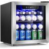 imageAntarctic Star 26 Cu Ft Mini Fridge with Freezer Compact Refrigerator with Temperature Control Reversible Door LED Light Energy Efficient for HomeOfficeBarBedroomSliver