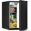 imageAntarctic Star Compact Refrigerator with Freezer 26 CuFt Mini Fridge with Adjustable ThermostatSingle DoorRemovable Glass Shelves for DormKitchenOfficeBLACK