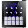 imageAntarctic Star Mini Fridge Cooler  60 Can Beverage Refrigerator Glass Door for Beer Soda Wine  Glass Door Small Drink Dispenser Clear Front Removable for Home Office Bar 16cuft