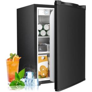 imageAntarctic Star 32 CuFt Mini Fridge with Freezer Small Refrigerators with Adjustable Thermostat Low Noise Energy Saving Compact Refrigerators for College Dorm Office Apartment Stainless SteelBLACK