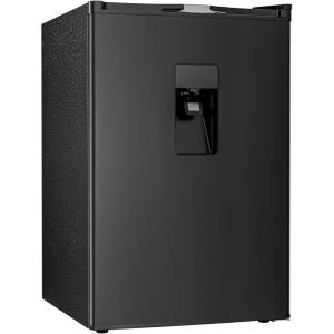 imageAntarctic Star 45 CuFt Compact Refrigerator with FreezerMini Fridge Single Door with Adjustable ThermostatRemovable Glass Shelves for ApartmentDormOfficeBLACKBLACK with Water Dispenser
