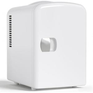 imageAntarctic Star 4L6 Can Portable Mini FridgePersonal Compact RefrigeratorSmall Cooler for FoodDrinks or Skin Care ACDC for Bedroom Car Office amp Dorm BlackWhite