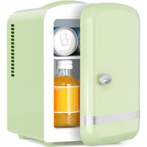 imageAntarctic Star 4L6 Cans Compact RefrigeratorPortable Mini Fridge Skin CareCooler and Warmer for BedroomCarOffice amp Dorm Small Cooler for CosmeticsBeverageFoodPINKGreen